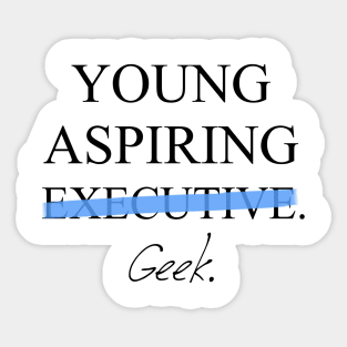 Young Aspiring Geek Sticker